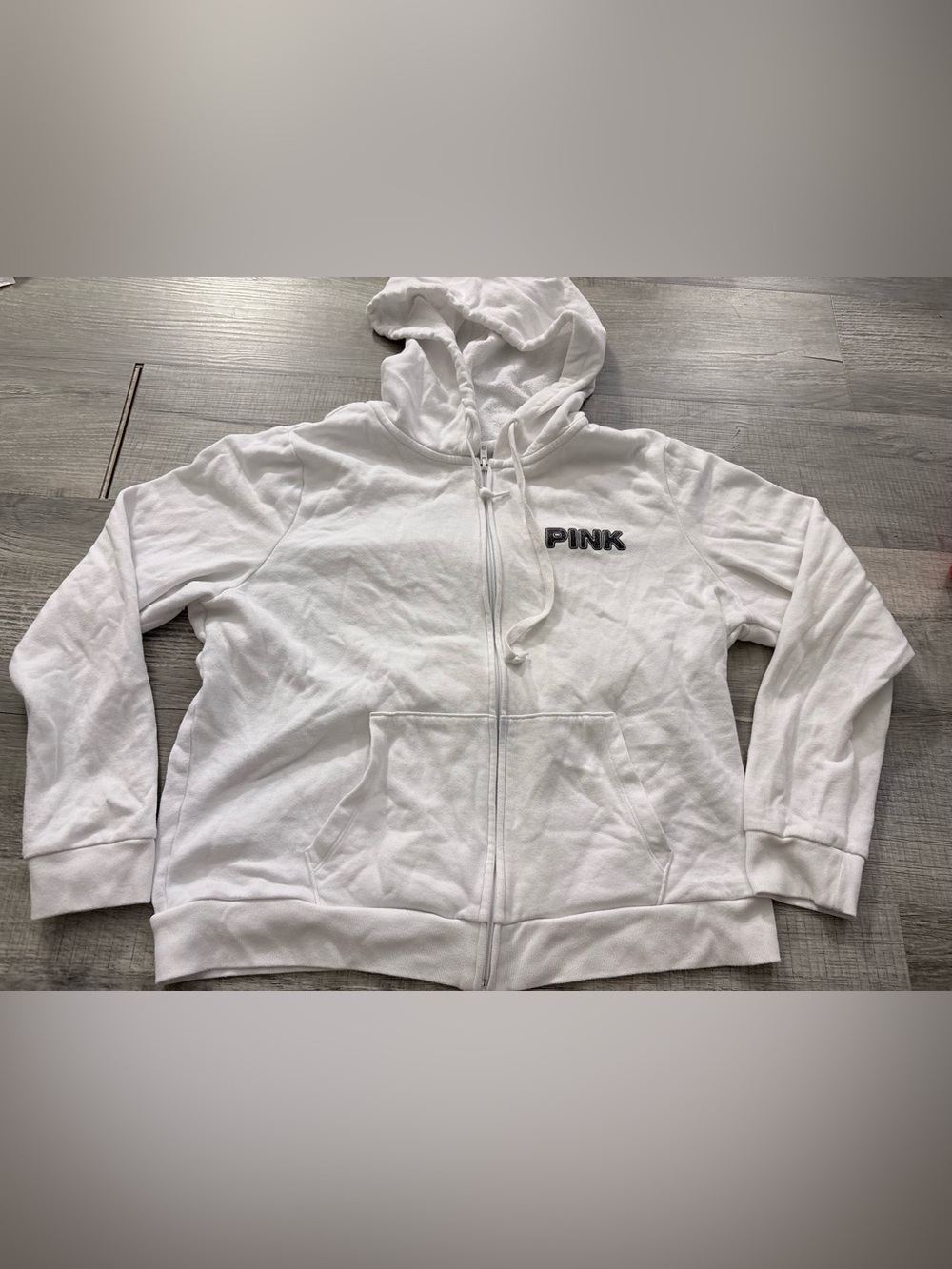 VS Pink Bling Hoodie beach summer Y2K tropical palm trees full zip - Picture 1 of 5